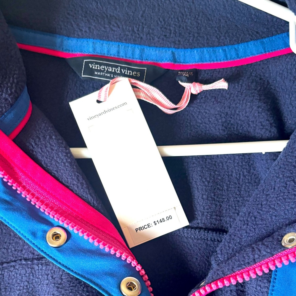 NWT Vineyard Vines 3/4 zip Fleece